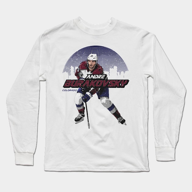 Andre Burakovsky Colorado Skyline Long Sleeve T-Shirt by stevenmsparks